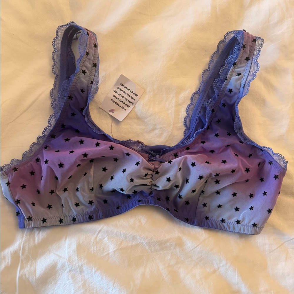Rare Savage X Fenty Star-Print Bralette in Purple Ombre